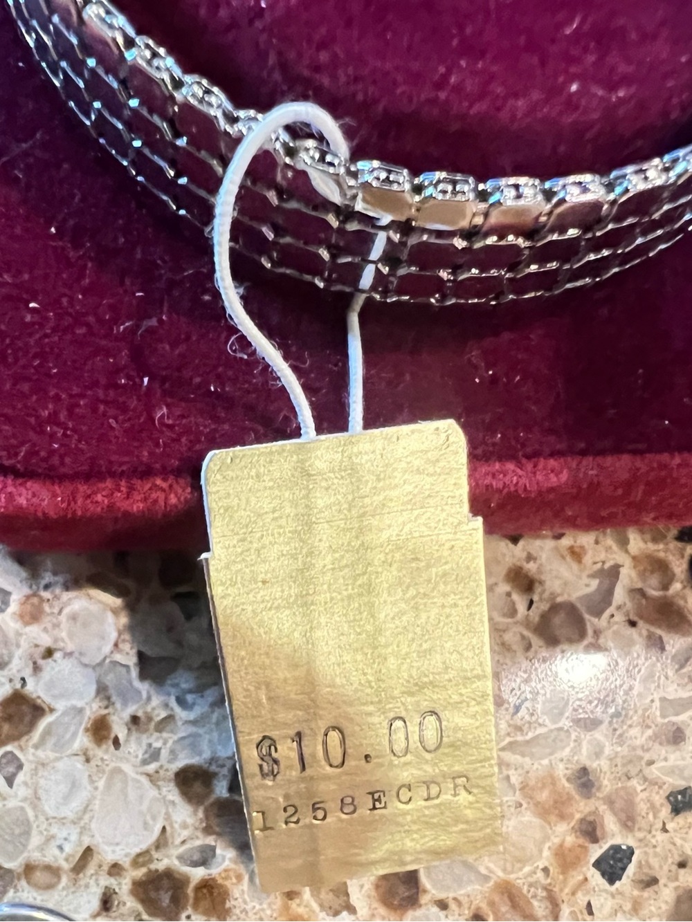 Whiting & Davis Silver Mesh Drop Earrings with Matching Mesh Bracelet - Picture 5 of 5